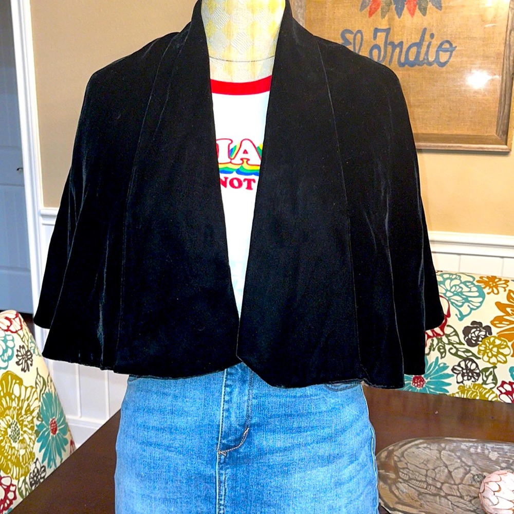 Vintage velvet cape